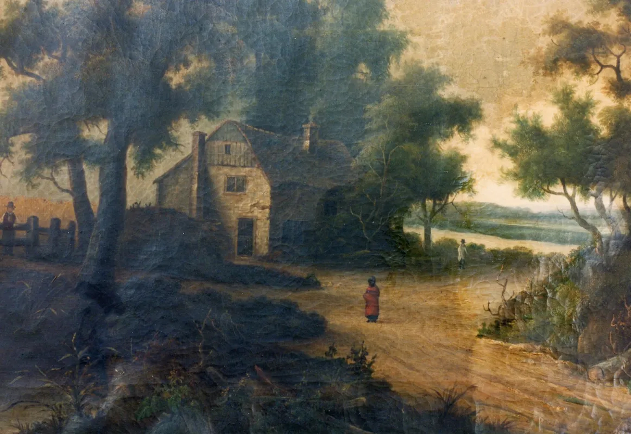 Damaged painting — before restoration #8